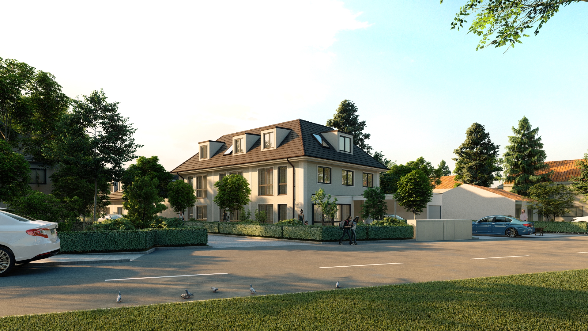 3 Reihenhäuser und 2 Doppelhäuser – Pippinger Straße 139
